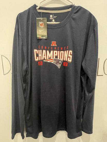 New England Patriots Sz 2XL Mens Fanatics 2018 Conference Champions Roster NFL