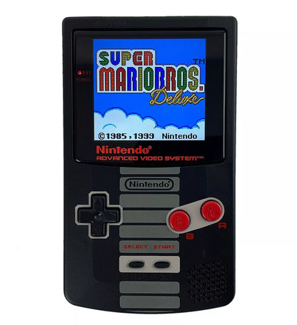 Nintendo Game Boy Color Black/Gray NES Classic Edition Video Game Console - Custom Refurb Enhanced
