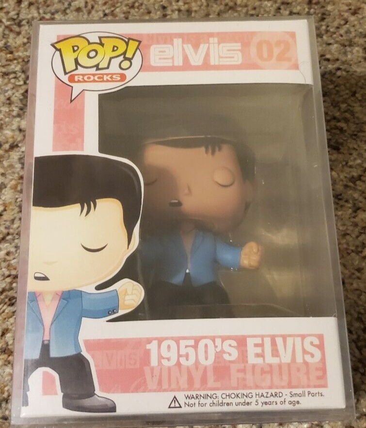 Funko POP! Rocks 1950's Elvis Pink #02 Vinyl Figure NEW w Pop Protector Rock