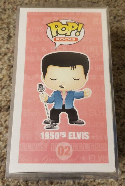 Funko POP! Rocks 1950's Elvis Pink #02 Vinyl Figure NEW w Pop Protector Rock